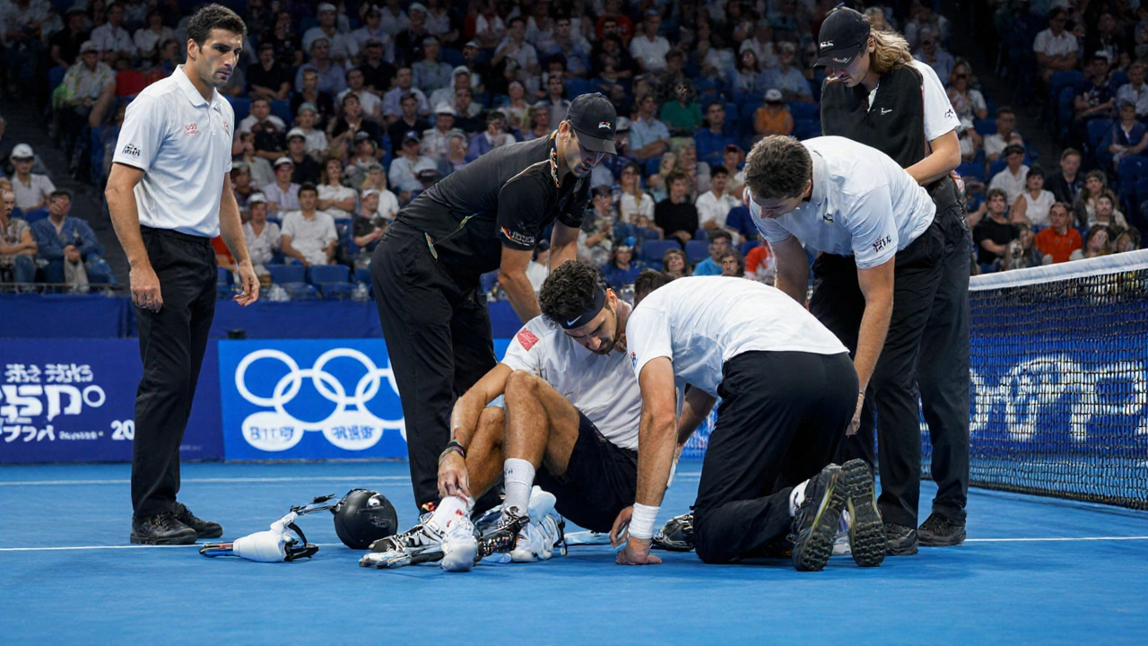 Carlos Alcariz Battles Ankle Injury to Beat Sebastian Baez at Japan Open
